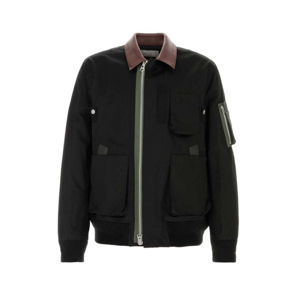 Sacai Men Black Canvas Jacket